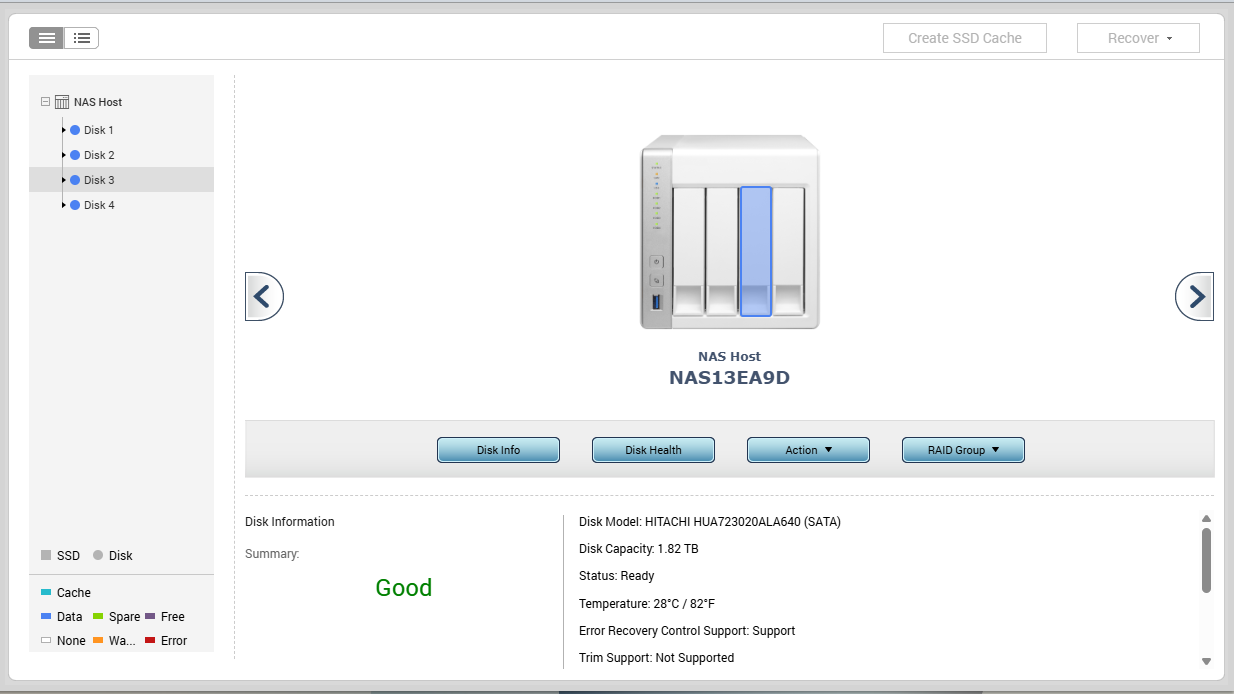 QNAP TS-419P II NAS 4-Bay NAS w/ 4x 2TB HDDs, No AC adapter
