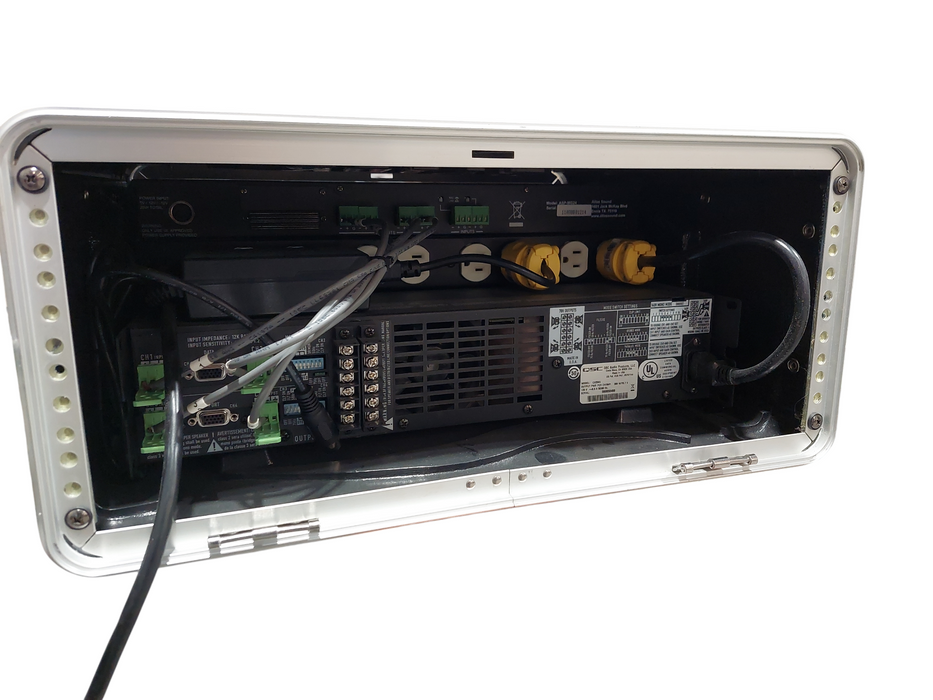 QSC Audio Products CX204V In Gator Case 2x4 Speaker Processor/Masking Generator