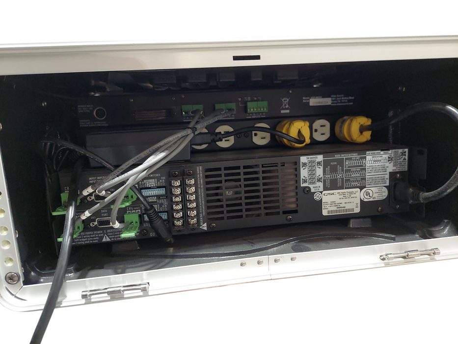 QSC Audio Products CX204V In Gator Case 2x4 Speaker Processor/Masking Generator