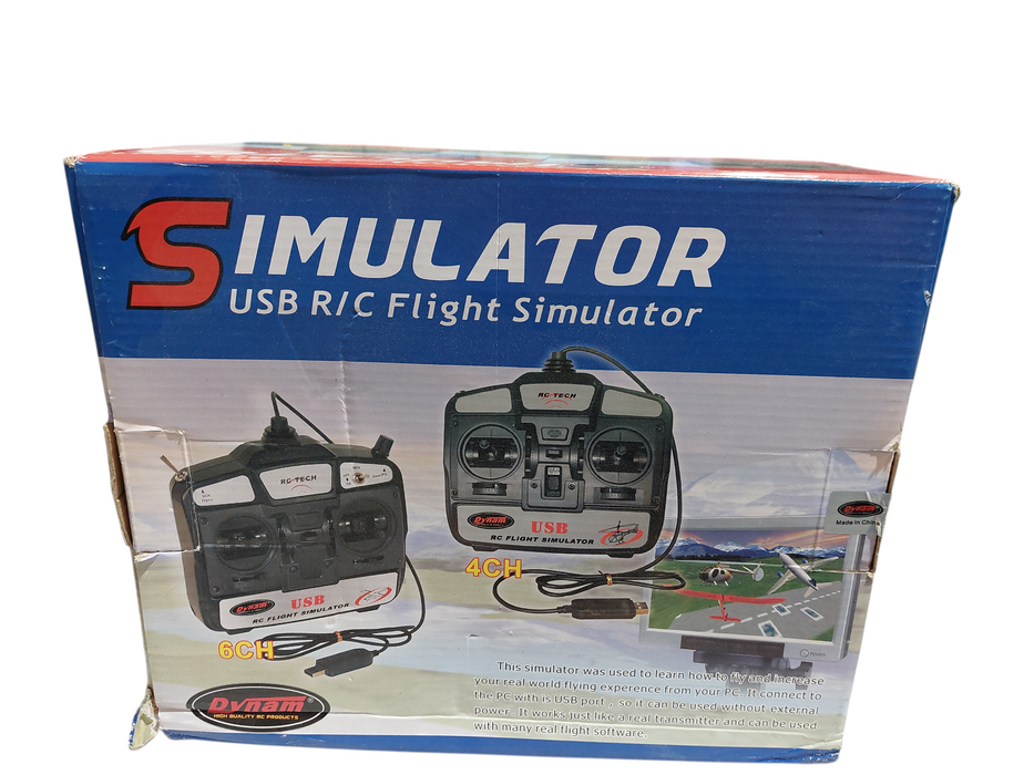Dynam High Quality RC Products - Simulator USB R/C Flight Simulator 6Ch ,Mode 2