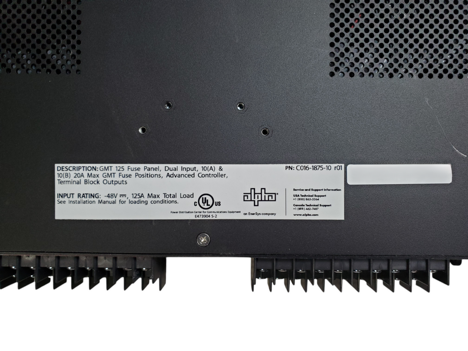 Alpha GMT 125 Fuse Panel, Dual Input, 10(A) & 10(B) 20A