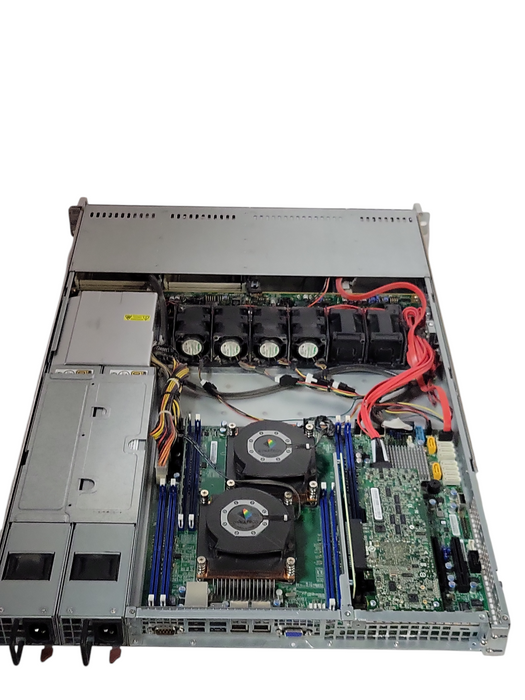 SuperMicro X10DRL-i, 2x Xeon E5-2603v3 1.60GHz, 16GB DDR4, Adaptec 6805, 2x PSU