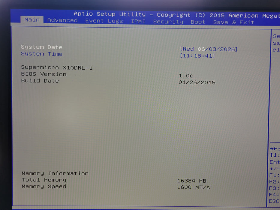 SuperMicro X10DRL-i, 2x Xeon E5-2603v3 1.60GHz, 16GB DDR4, Adaptec 6805, 2x PSU