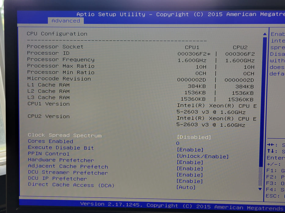 SuperMicro X10DRL-i, 2x Xeon E5-2603v3 1.60GHz, 16GB DDR4, Adaptec 6805, 2x PSU