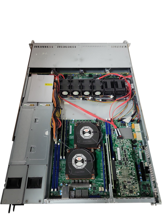 SuperMicro X10DRL-i, 2x Xeon E5-2603v3 1.60GHz, 24GB DDR4, Adaptec 6405, 2x PSU