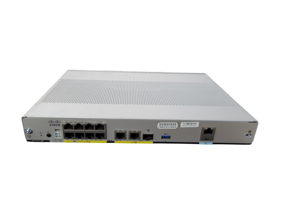 Cisco ISR C1111X-8P ISR 1100 8 Ports Gigabit Ethernet Services Router No AC
