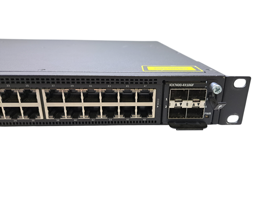 Brocade ICX7450-48P | 48-Port Gigabit PoE+ 4X10GF, 1x 40G Switch