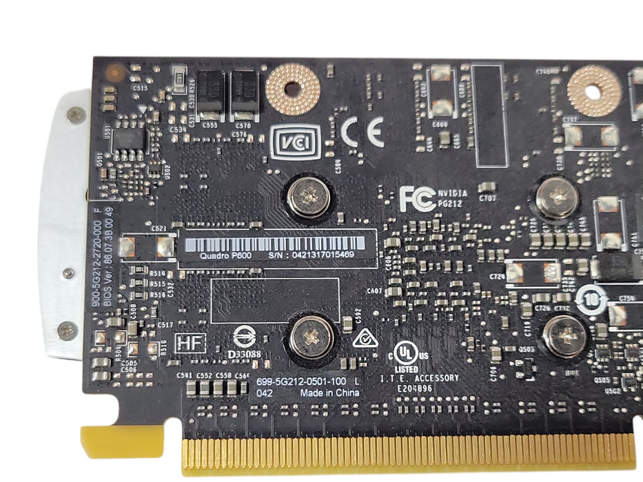 PNY NVIDIA Quadro P600 VCQP600 2GB GDDR5 Graphics Card Full Profile