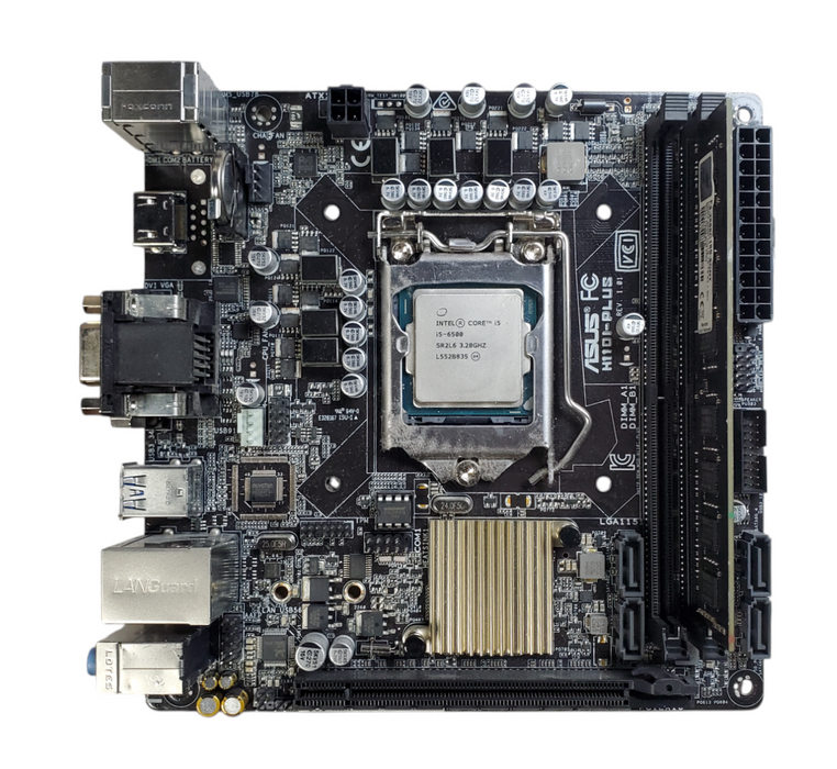 ASUS H110I-PLUS micro ATX Motherboard - Core i5-6500, 8GB DDR4 - No HDD