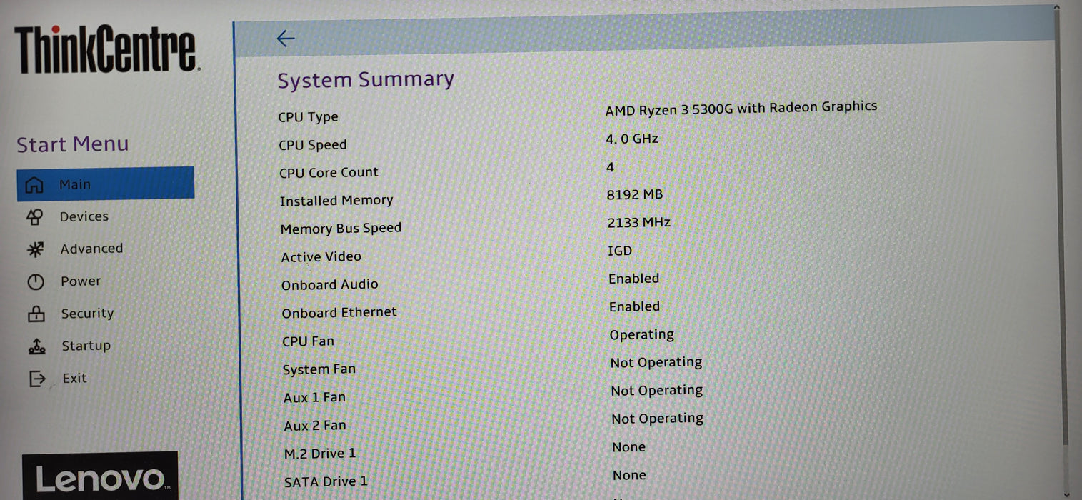 Lenovo ThinkCentre M75s Gen2 | Ryzen 3 5300G | 8GB DDR4 | 256GB SSD| READ