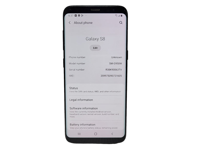 Samsung Galaxy S8 64GB (SM-G950W) - READ Q$