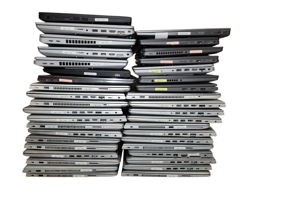 Lot 39x B/C Grade Dell/Lenovo/HP 7-12 Gen BIOS Locked Laptops