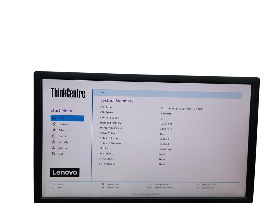 Lenovo ThinkCentre neo 50s Gen 4 13th Gen i5 - 13400 SFF 16GB DDR4 Ram No HDD