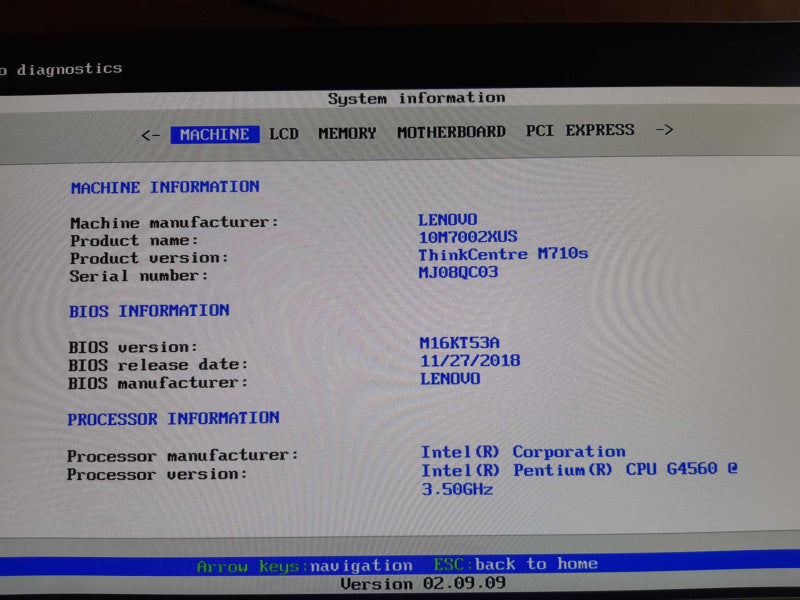 Lenovo ThinkCentre M710s SFF PC - Pentium Gold G4560 8GB DDR4 RAM, No HDD/SSD Q