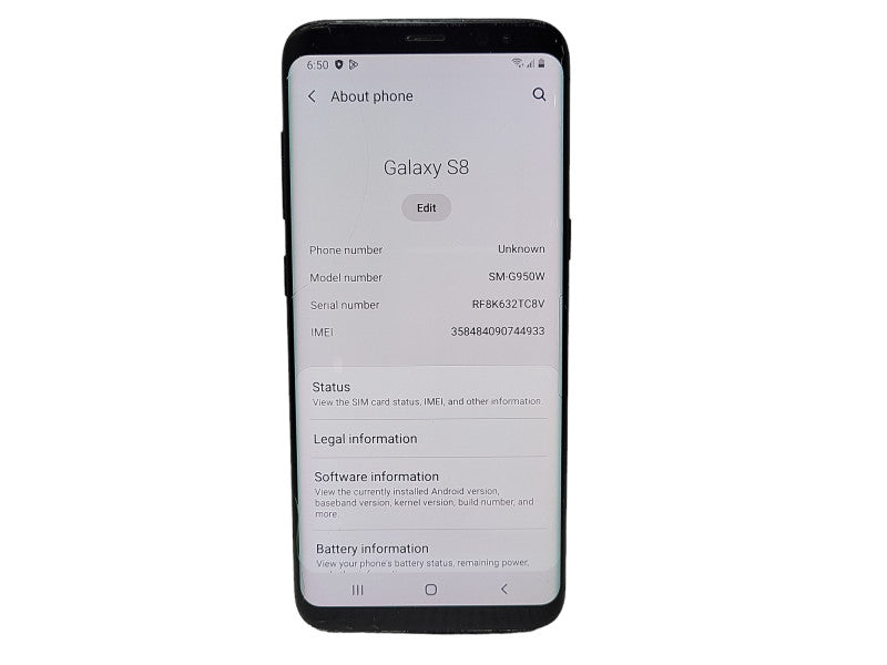 Samsung Galaxy S8 64GB (SM-G950W) - READ $
