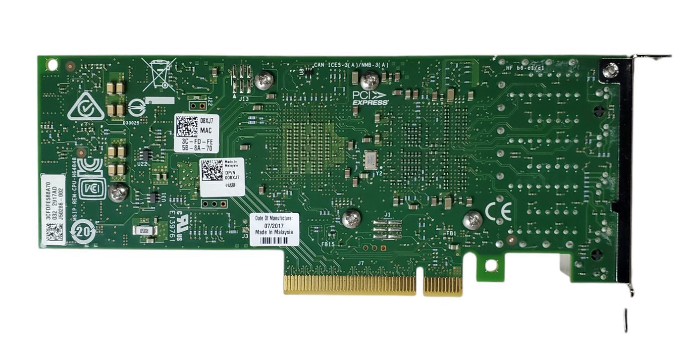 Dell 008XJ7 Intel X710-T4 10GbE 4-Port Ethernet Network Adapter