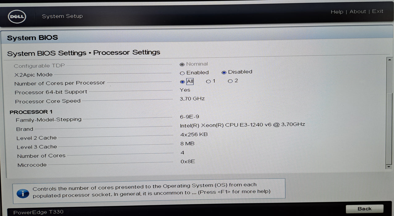 Dell PowerEdge T330 8x 3.5" | Xeon E3-1240 v6 @3.70GHz, 8GB DDR4, H730, 2x 495W