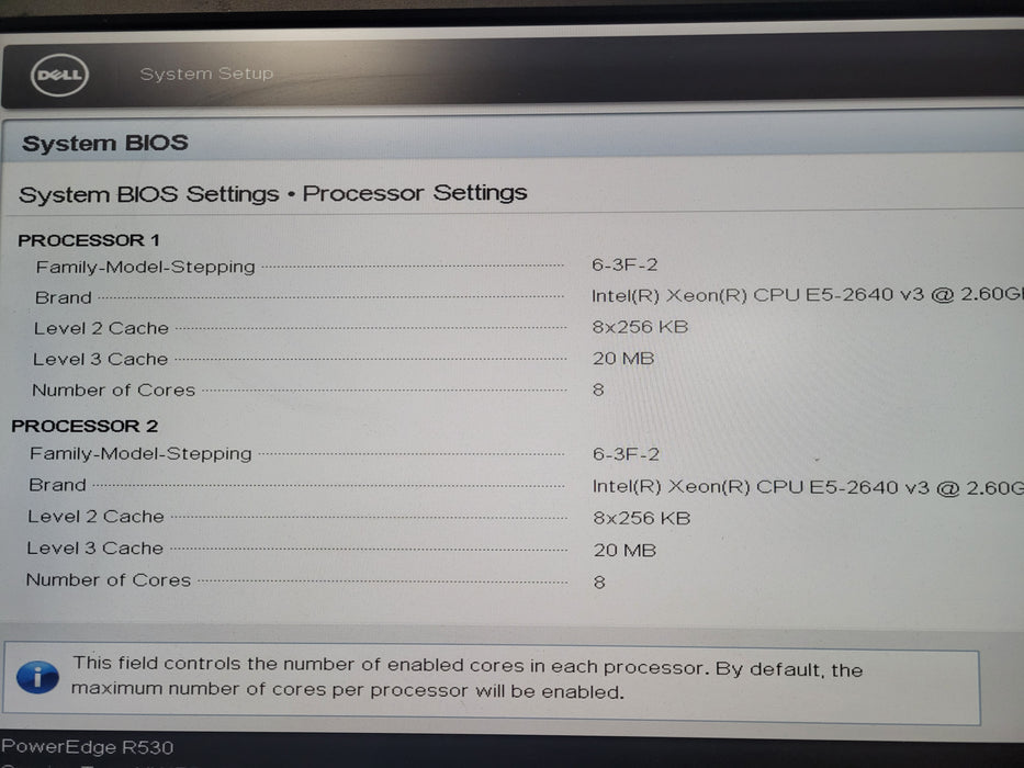Dell PowerEdge R530 8x 3.5" | 2x Xeon E5-2640 v3, 32GB DDR4, H730 Mini, 2x 750W
