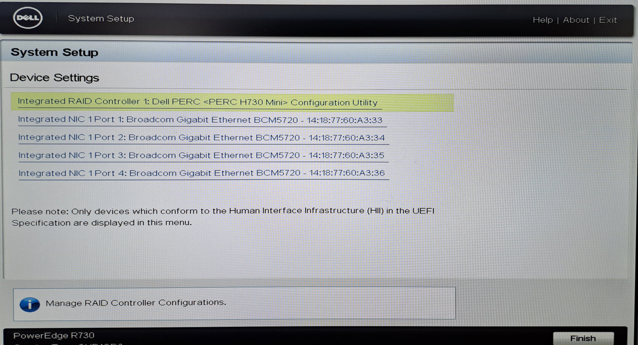 Dell PowerEdge R730 8x 2.5" | 1x Xeon E5-2620 v3 @2.40GHz, 16GB DDR4, H730 Mini