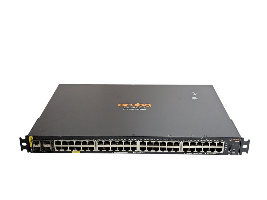 HPE Aruba 6000 48G Class4 PoE 4SFP 370W Managed Switch 48 Ports R8N85A