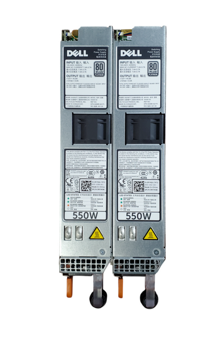 Lot 2x Dell 0RYMG6 PowerEdge Server Power Supply - 550W 80+ Titanium