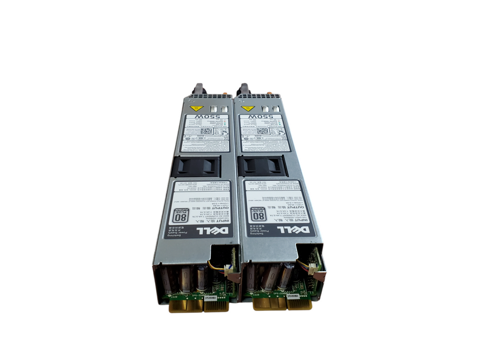 Lot 2x Dell 0RYMG6 PowerEdge Server Power Supply - 550W 80+ Titanium