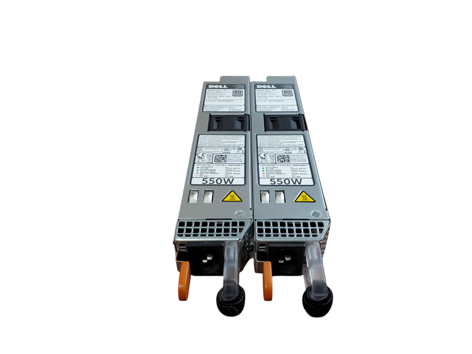 Lot 2x Dell 0RYMG6 PowerEdge Server Power Supply - 550W 80+ Titanium