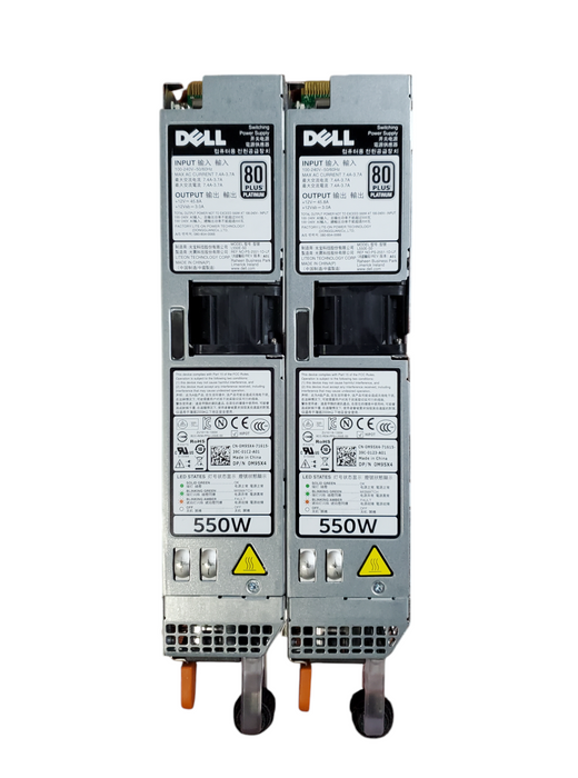 Lot 2x Dell 0M95X4 PowerEdge Server Power Supply - 550W 80+ Titanium