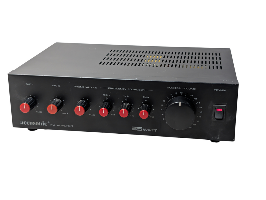 Accusonic P.A. Amplifier 35 Watt Model AS-35