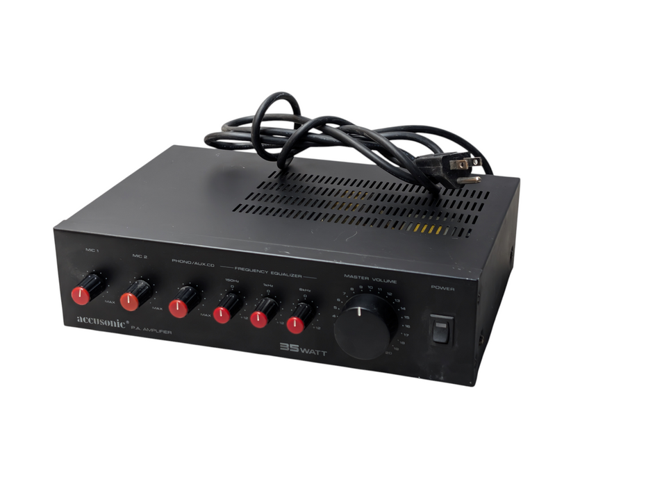 Accusonic P.A. Amplifier 35 Watt Model AS-35