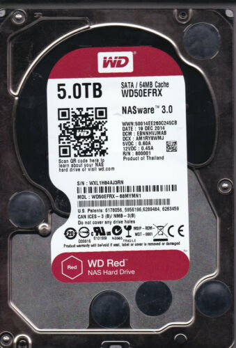 Western Digital Red 5TB NAS Hard Drive 3.5" SATA/ 64mb Cache (WD50EFRX)