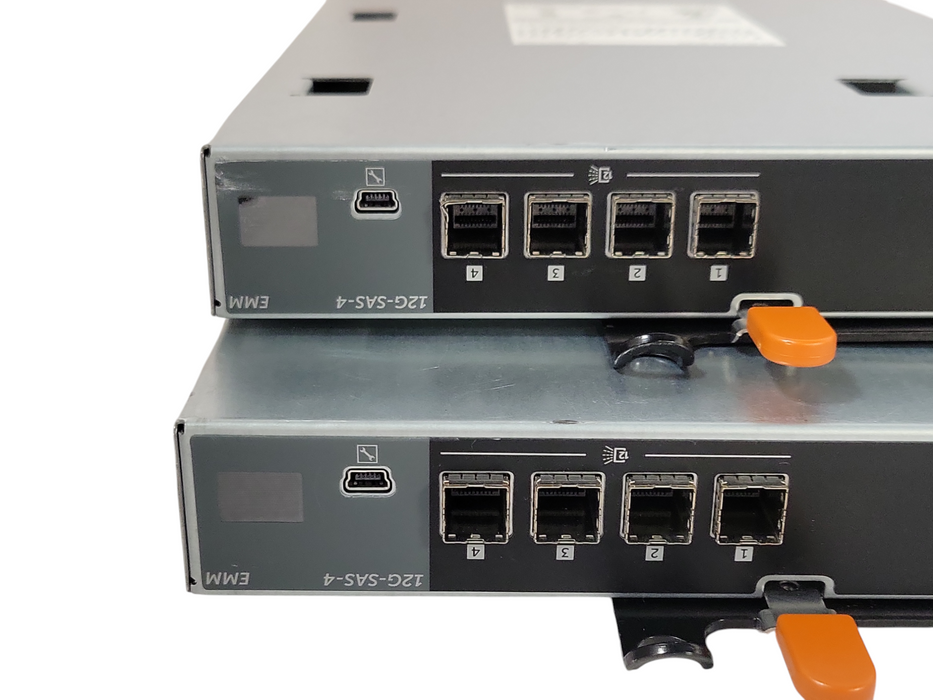 Lot of 2x Dell MD1400 MD1420 E09M004 12Gbps SAS Controller 12G-SAS-4 K7PM6
