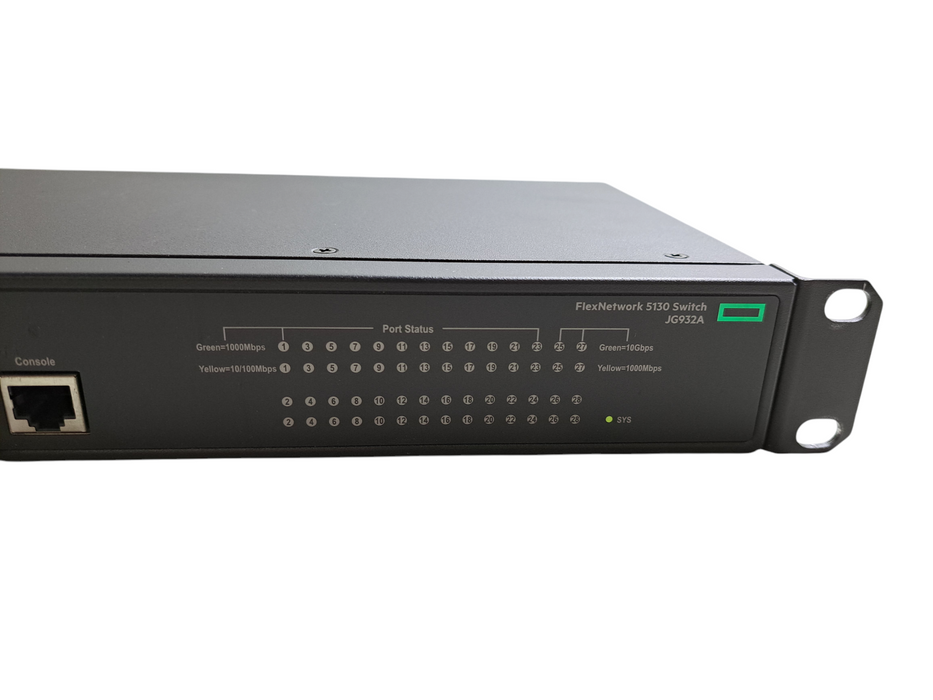 HPE 5130-24G-4SFP+ EI JG932A | 24-Port Gigabit, 4-Port 10G SFP+ Network Switch