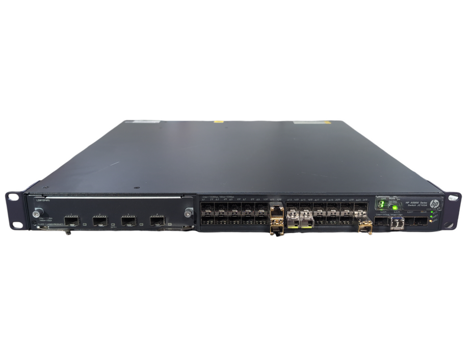 HPE FlexFabric 5800-24G-SFP JC103A Network Switch w/ LSW1SP4P0 expansion