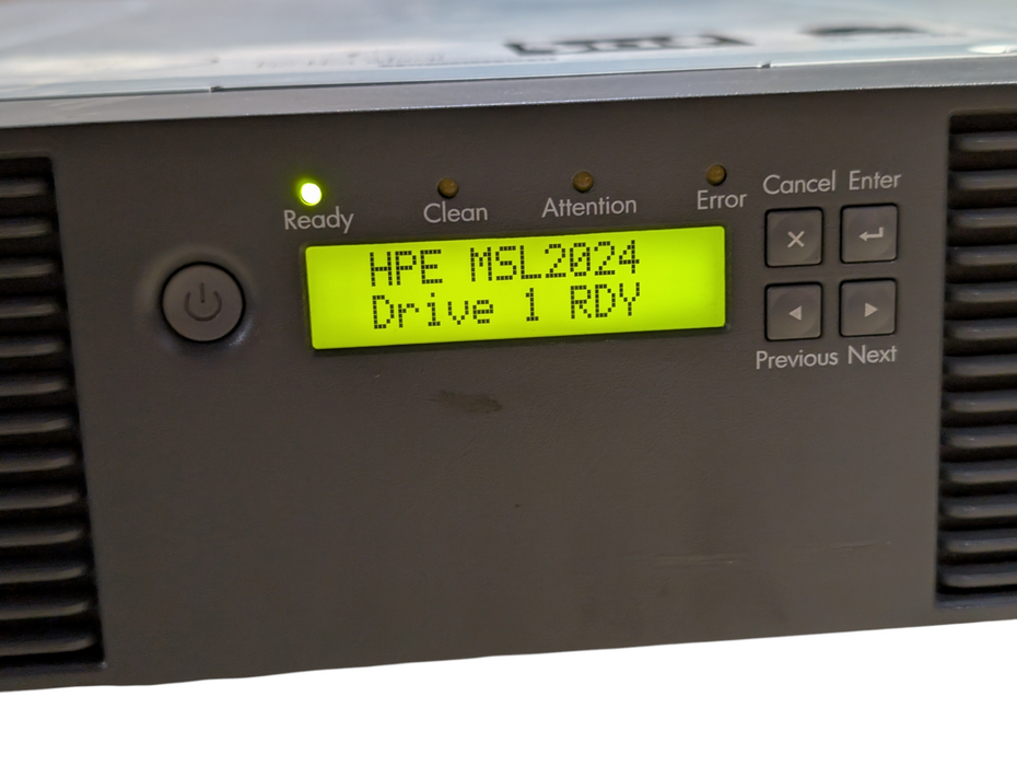 HPE StoreEver MSL2024 Tape Library 1x LTO4 FC drive