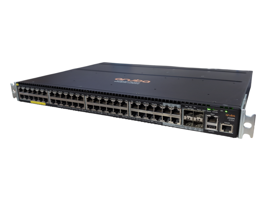 HP Aruba 2930M-48G 48-Port PoE+ JL322A Gigabit Ethernet Network Switch 1x PSU