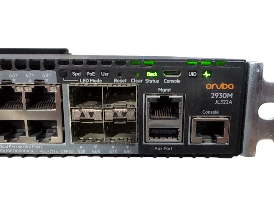 HP Aruba 2930M-48G 48-Port PoE+ JL322A Gigabit Ethernet Network Switch 1x PSU