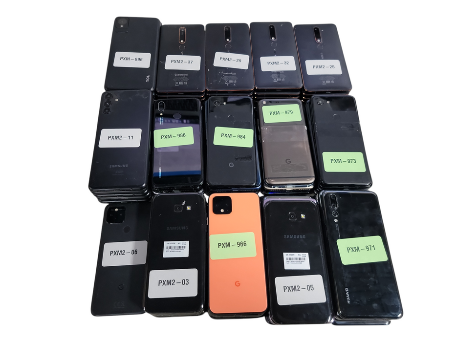 Lot of 71x Android Phones [Google / Samsung / LG | B Condition][PXM2-1]