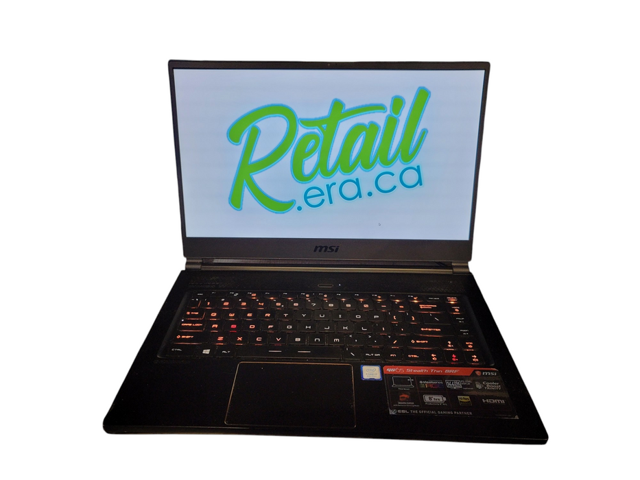 MSI Stealth GF65 Thin i7-8750H 16GB DDR4 GTX 1070 256GB NVMe NO BATTERY / READ