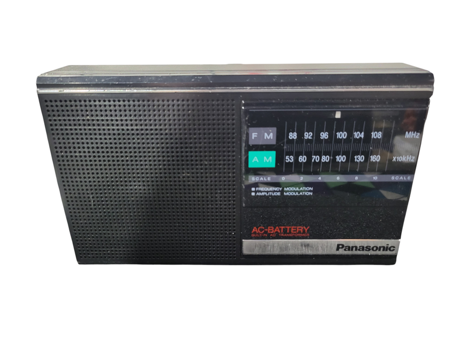 Vintage Panasonic RF-542 AM/FM Portable Radio AC & DC (BATTERY)