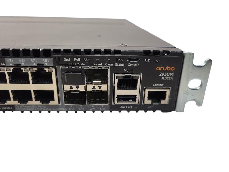 HP Aruba 2930M-48G 48-Port PoE+ JL322A Gigabit Ethernet Network Switch 1x PSU