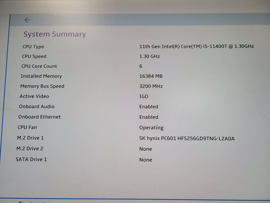Lenovo ThinkCentre M70q Gen2, Core I5-11400T 1.30GHz, 16GB, 256GB NVMe,
