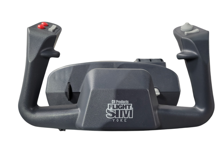 CH Flight Sim Yoke USB 200-615 Black 5 Axis Control Precision Simulation