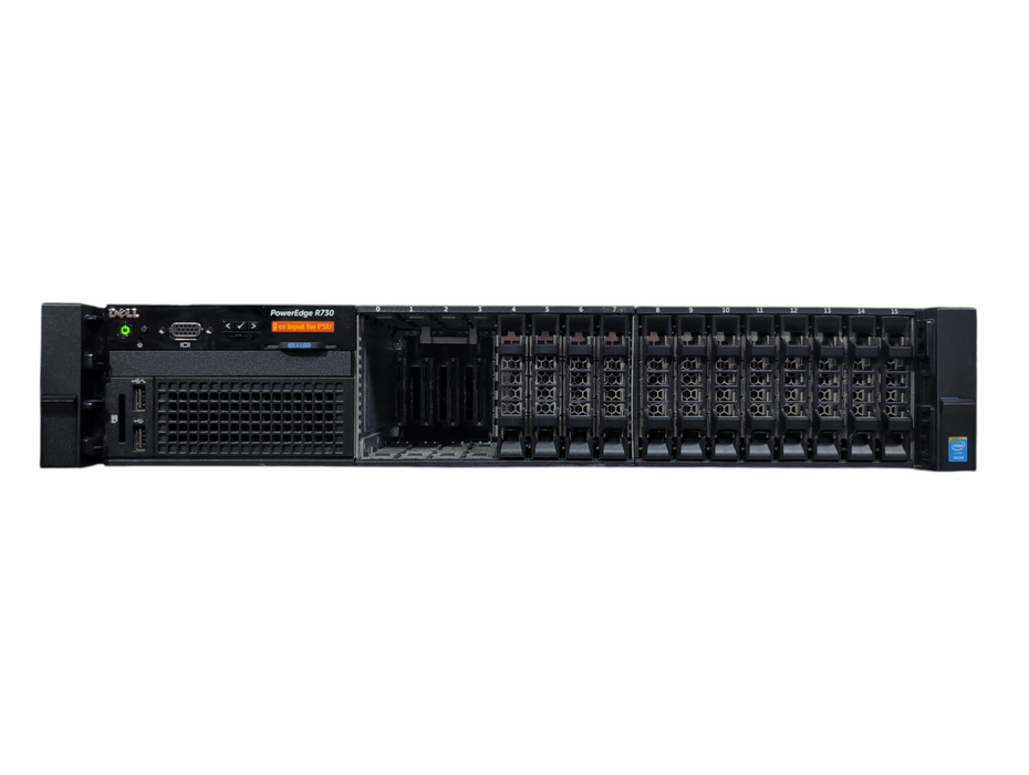 Dell PE R730 2U 16x2.5", Xeon E5-2620v3, 32GB DDR4, H730Mini, No HDD, 2x PSU