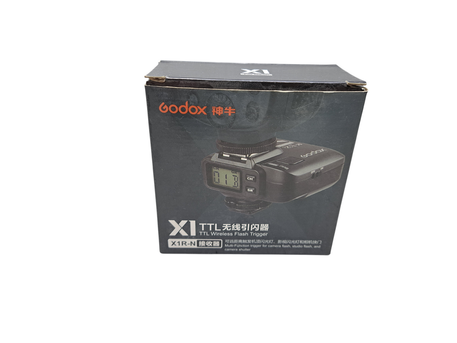 Godox X1R-N TTL Wireless Flash Trigger for Nikon, 2.4GHz, 32 Channels