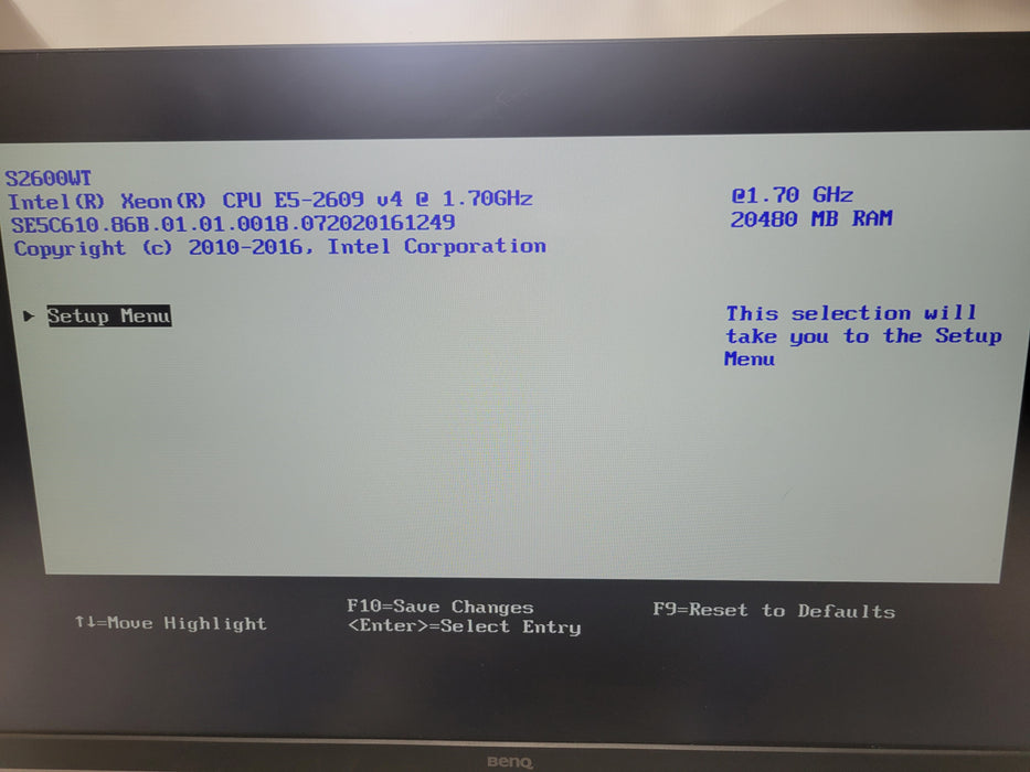 Intel S2600WT 1U - 2x Xeon E5-2607 20GB DDR4 INTEL RAID 2x 750W PSU