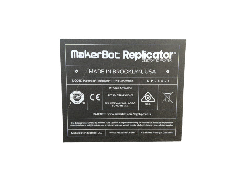 MakerBot Replicator 5th generation Desktop 3D Printer