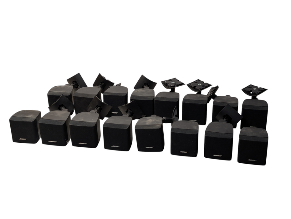 Lot of 16x Acoustimass BOSE Cube Satellite Speakers