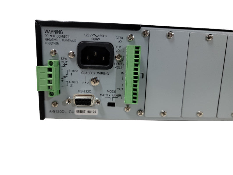 TOA 9000 Series Amplifiers Model A-9120DL
