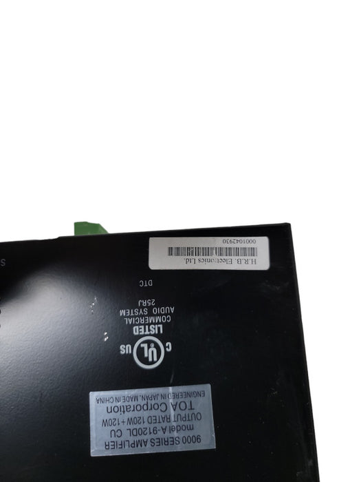 TOA 9000 Series Amplifiers Model A-9120DL